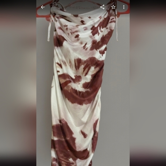 SHEIN Backless Babe: Tie-Dye Cami Mini Dress with Crisscross Straps (Shein) XS - Picture 6 of 6